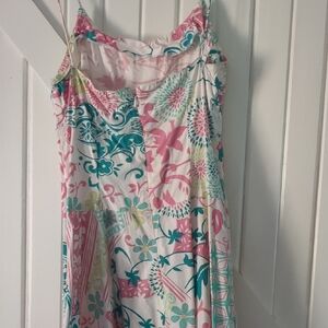 Eva Blue Sundress - Pink, Teal & White